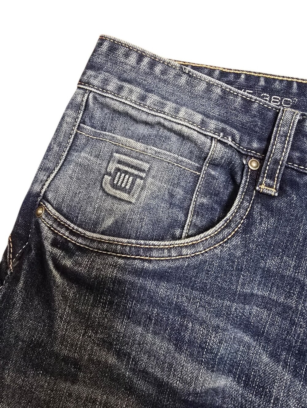 G-Star RAW Jeans Mens 36x34 360 Comfort Skinny Light Wash